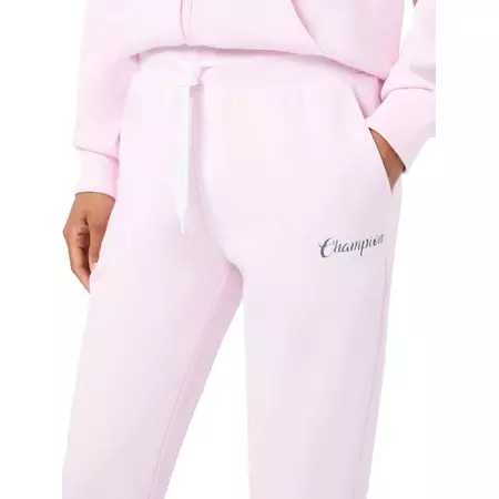 Champion Women's Script Logo Rib Cuff Jogger Pants "Pink"