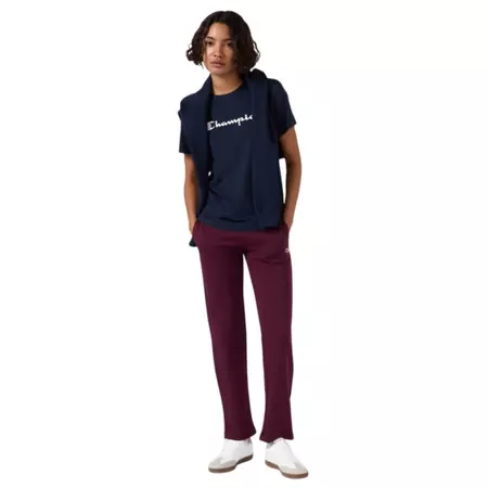 Champion WOMEN’S STRAIGHT HEM FLEECE JOGGERS ICONS "BURGUNDY"
