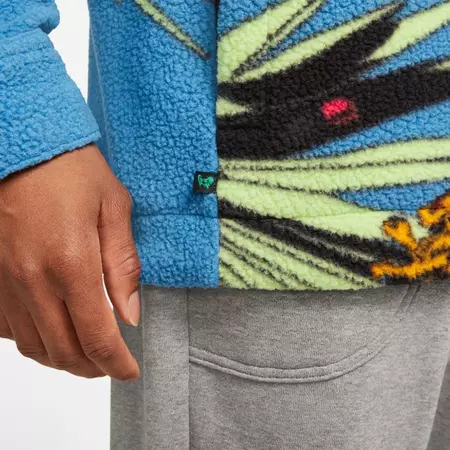 Nike Lebron Sherpa Button-Down Jacket "Dutch Blue"