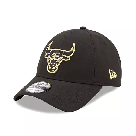New Era NBA Chicago Bulls Gold Logo 9Forty Snapback Cap