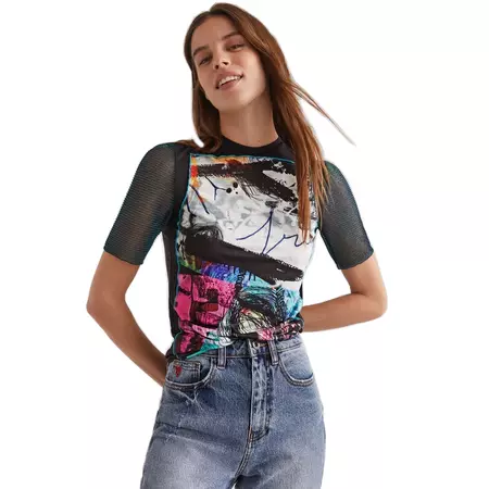 Desigual Arty Patchwork T-Shirt