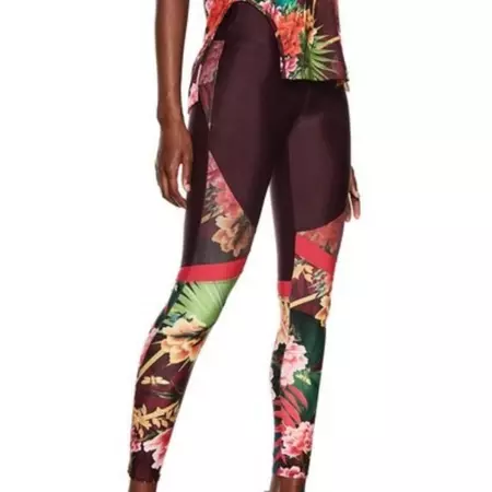 Desigual Blocking Leggings (Granate/Multicolor)