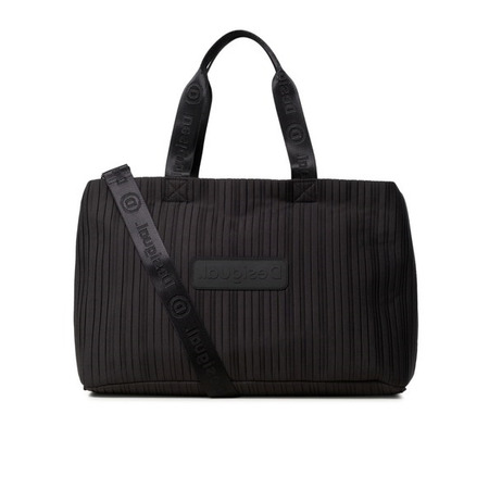 Desigual Duffle Bag Pleats Black