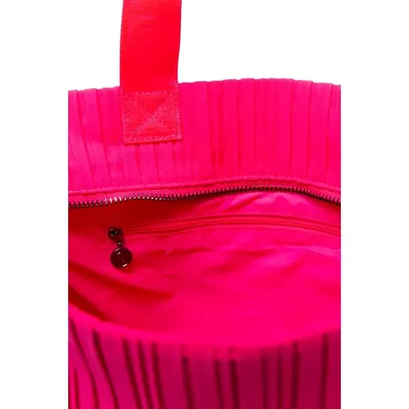Desigual Duffle Bag Pleats Pink