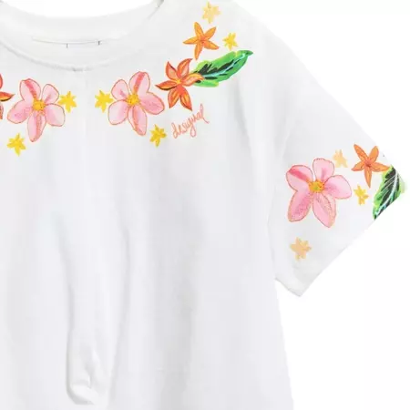 Desigual Flower knot t-shirt "White"