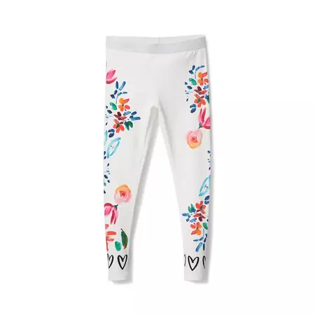 Desigual Girls Floral Leggings