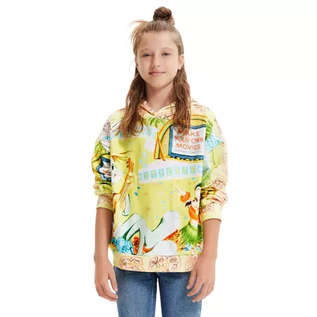Desigual Girls Oversized Bugs Bunny Sweatshirt