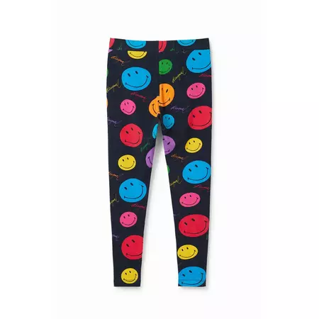 Desigual Girls Smiley Long Leggings "Black"