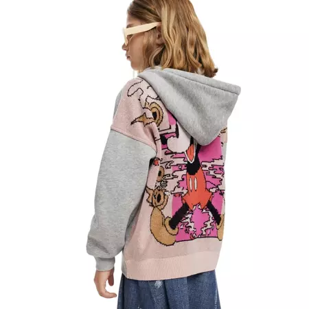Desigual Hoodie Mickey Mouse "Gray"
