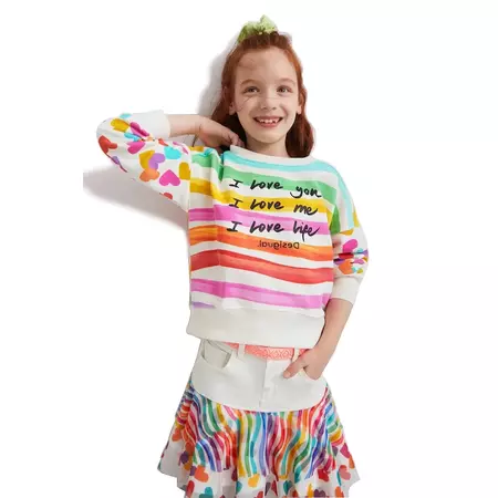 Desigual Girls "I Love You" Sweatshirt