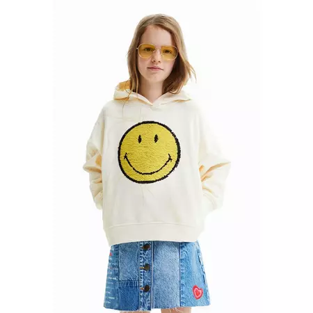 Desigual Junior Reversible Sequin Smiley® Hoodie