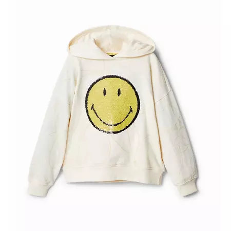 Desigual Junior Reversible Sequin Smiley® Hoodie