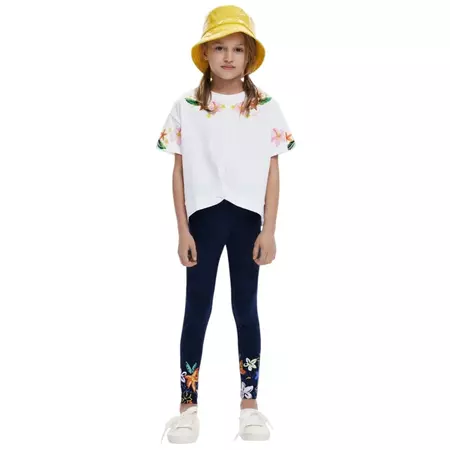 Desigual Leggings flores "Navy"