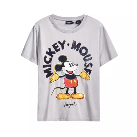 Desigual Mickey Mouse T-shirt "Gray"