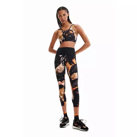 Desigual Mineral-Effect Print Leggings