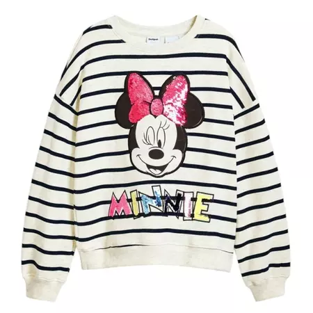 Desigual Minnie Mouse Sweatshirt "Gray"