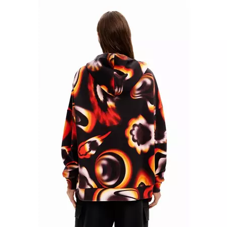 Desigual Oversize Mickey Mouse Sweatshirt "Black-Orange"