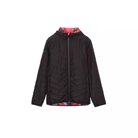Desigual Padded Jacket Scarlet Bloom