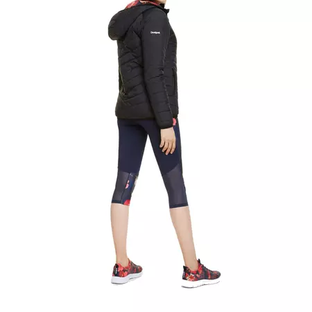 Desigual Padded Jacket Scarlet Bloom