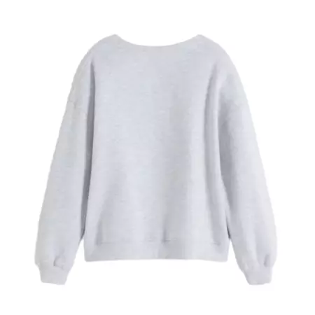 DESIGUAL SWEAT MY NAME STITICH  "GREY GLITTER"