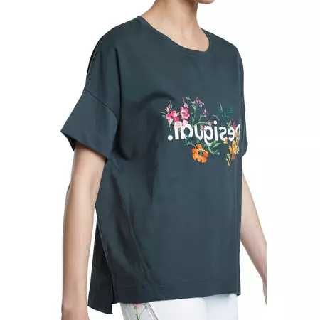 Desigual T-Shirt Oversize Flowers