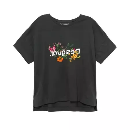 Desigual T-Shirt Oversize Flowers
