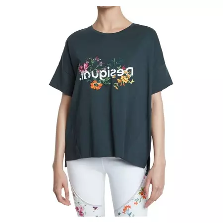Desigual T-Shirt Oversize Flowers
