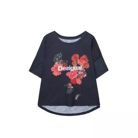 Desigual T-shirt Scarlet Bloom (Blue)