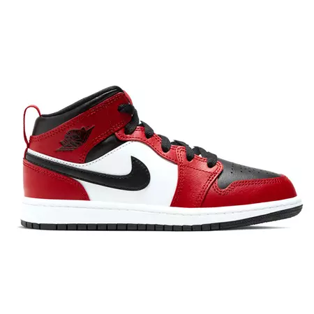 Jordan 1 Mid (PS) Pre-School Shoe "Chicago Toe"