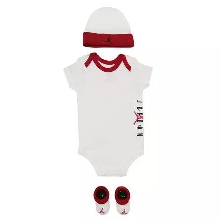 Jordan 3 Infants Hat/ Bodysuit /Bootie Set 3pc