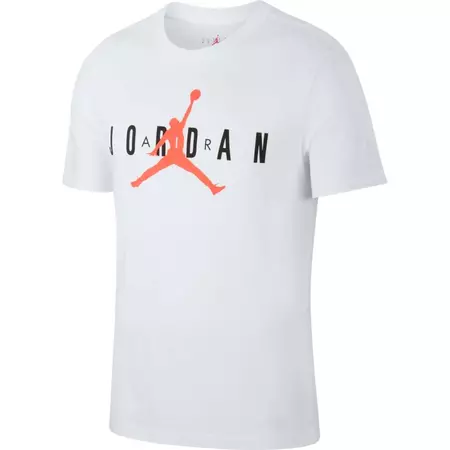 Jordan Air Wordmark T-Shirt "White Black Infrared"