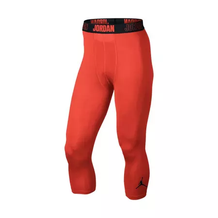 Jordan AJ All Season Compression Three-Quarter "Orange"