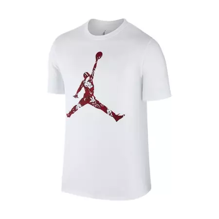 Jordan Camiseta AJ Jumpman Hands Down (100/white/team red/gym red)