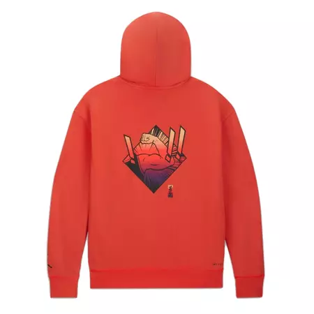 Jordan Dri-FIT Zion Performance Hoodie "Brigh Crimson"