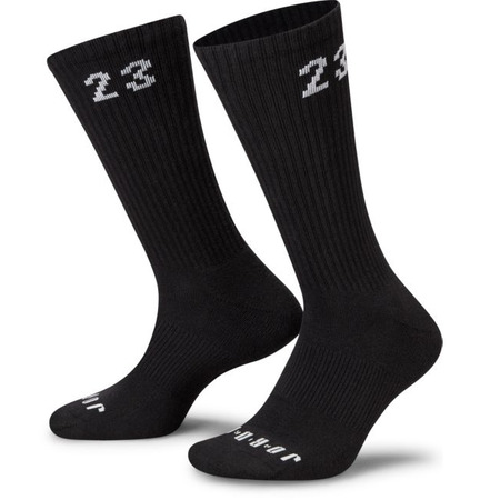 Jordan Essentials Crew Socks (3 Pairs) "Black-White"