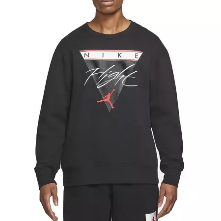 Jordan Flight Fleece Graphic Crew "Black"