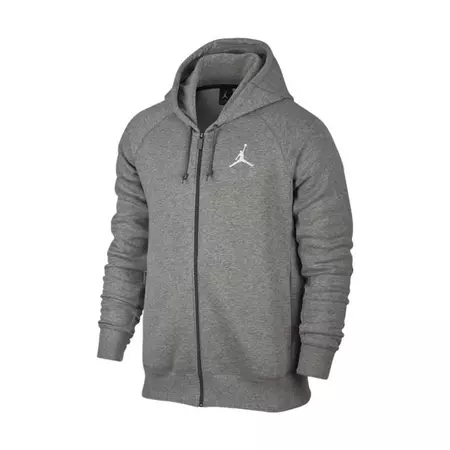 Jordan Flight Hoodie (063/dk grey heather/white)