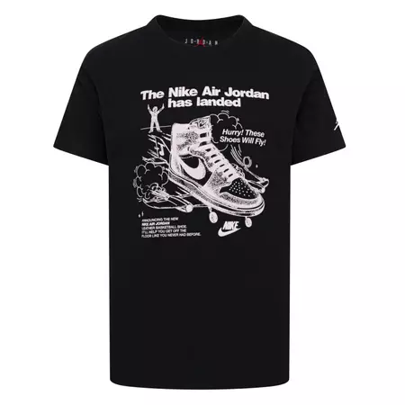 Jordan Girls JDB AJ1 1985 Will Fly! Graphic T-Shirt "Black-Pink"