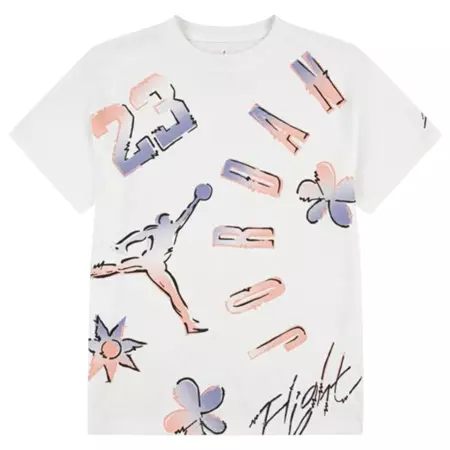 Jordan Girls JDG 23 Throwback SS Tee "White"