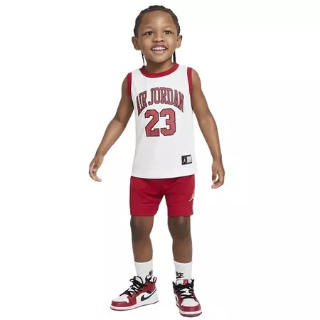 Conjunto Jordan Infants HBR DNA Muscle Tank and Short "Gym Red-White"