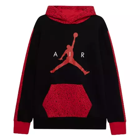 Jordan Infants Air Speckle Fleece Pullover Hoodie "Gym Red"