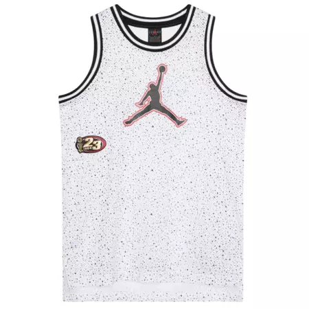 Jordan Kids JBD Play Off Speckle Jersey Tank Top "White"