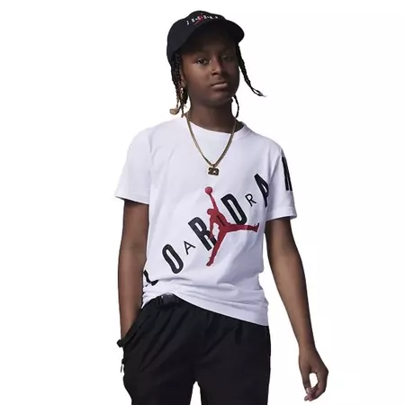 Jordan Kids Jumpman Stretch Graphic Tee "White"