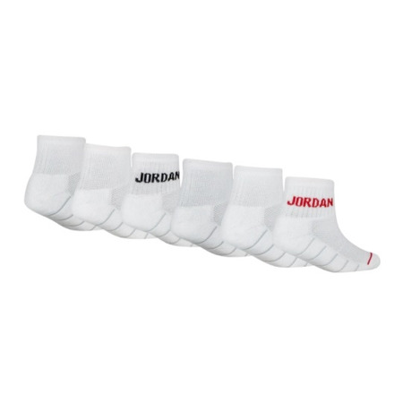 Jordan Kids Legend Quarter Socks 6 Pair "White"