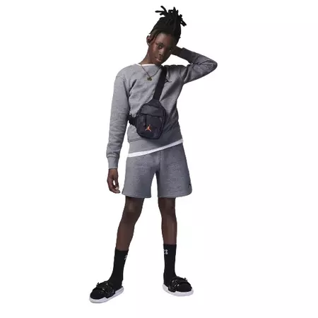 Jordan Kids MJ Essentials Crew Neck Sweatshirt "Carbon"