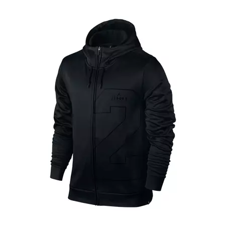 Jordan Therma Two-Three Full-Zip Basketball Hoodie (010/black/black)