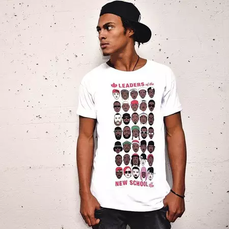 K1X Camiseta It Leader Of The New School Rappers (blanco)
