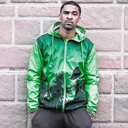K1X Chaqueta Capucha Paradise Windbreaker (verde/negro)
