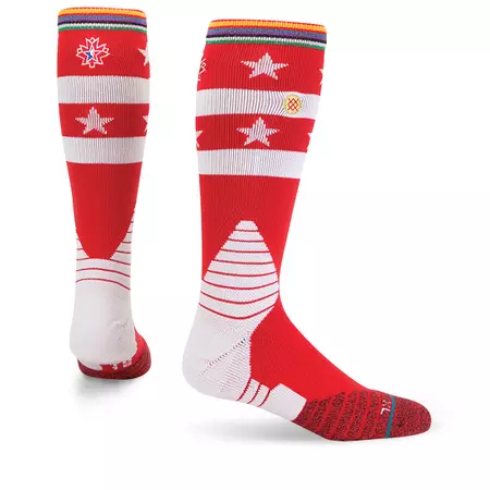 Stance Calcetines NBA ASG West Crew (rojo/blanco)