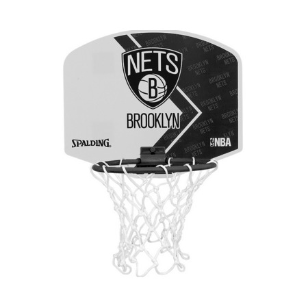 Spalding Minicanasta Brooklyn Nets (negro/gris)
